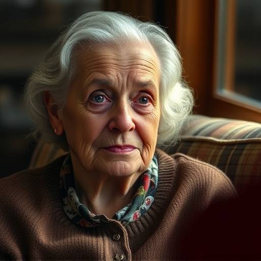 An interview segment from a human interest documentary, featuring an elderly woman sharing her life story