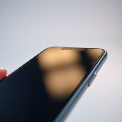 Close-up shot of a product demonstration video, highlighting the features of a new smartphone
