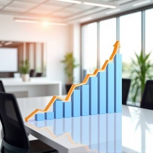 Graph showing the increase in website traffic after the launch of a promotional video